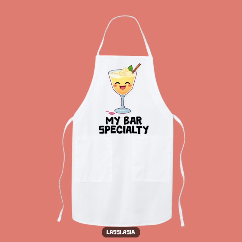 Funny Cocktail Party Apron: Festive Drink Holder, Perfect Funny Gift for Hosts