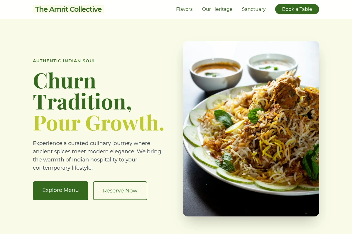 Traditional Indian Food