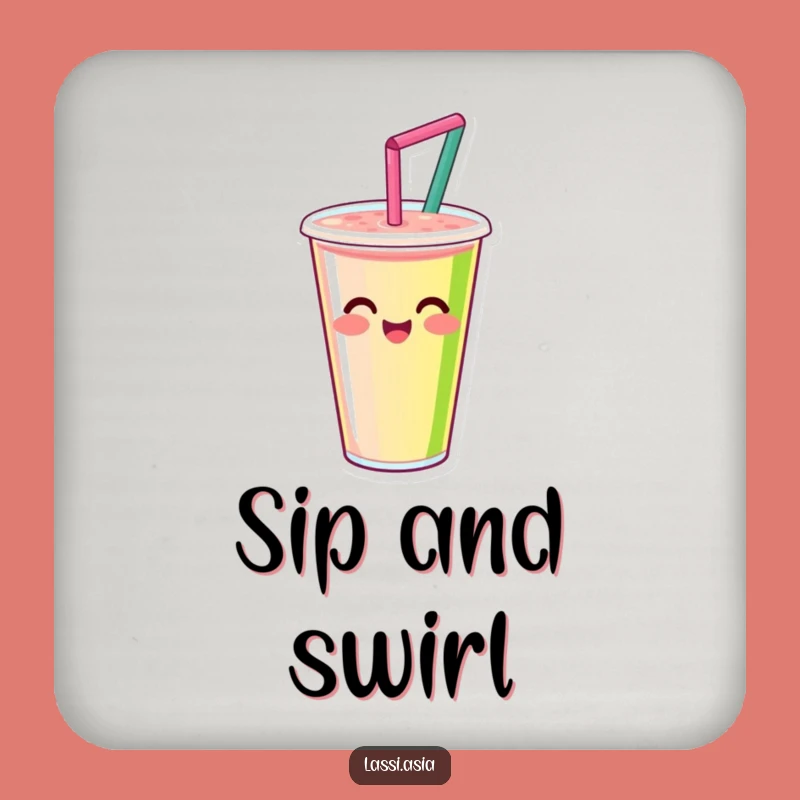 Funny Smoothie Cup Coaster: Vibrant Spinning Protection, Excellent Funny Gift