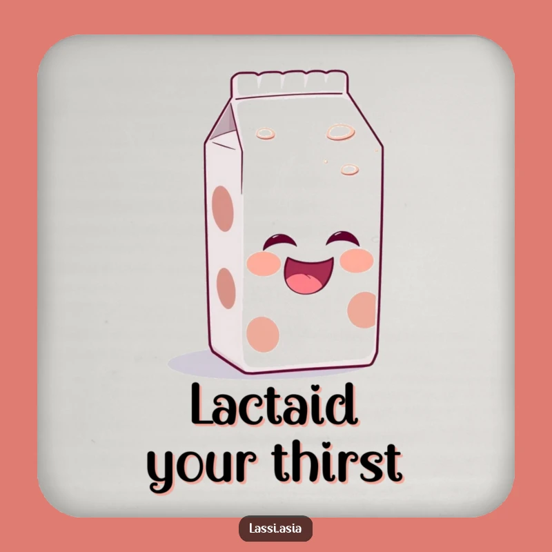 Funny Milk Carton Coaster: Laughing Protection, Excellent Funny Gift