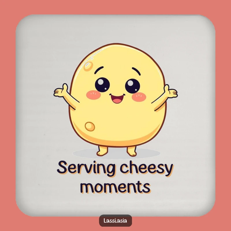 Funny Cheese Puff Coaster - Wildly Gesturing Snack for Table Protection