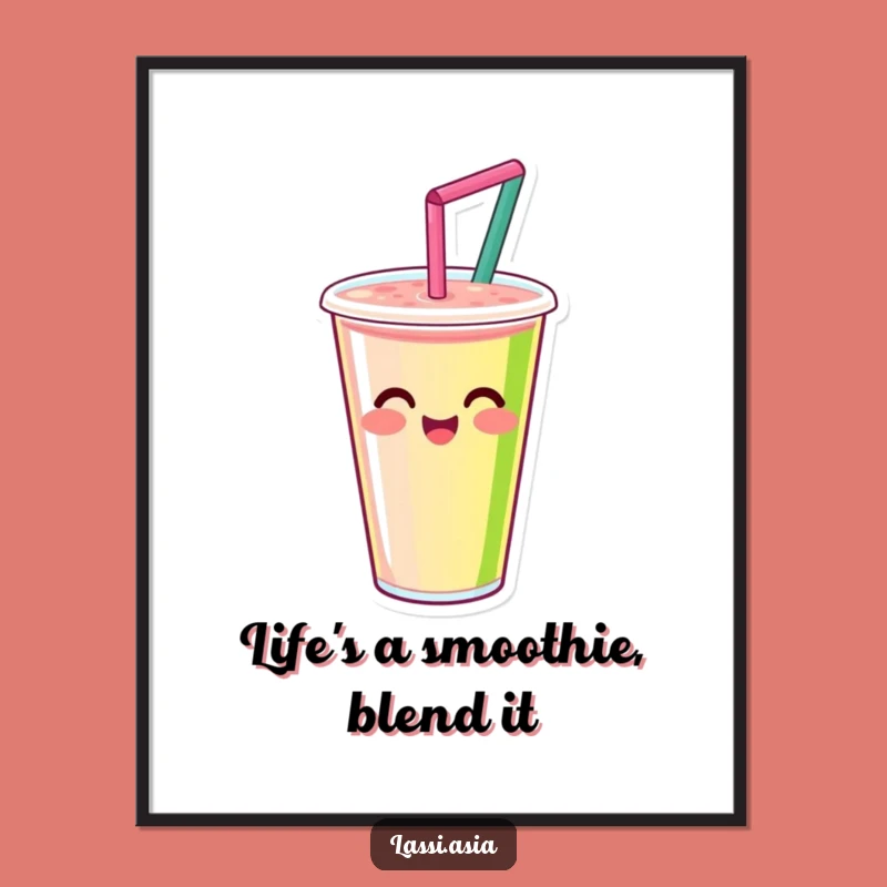 Free Printable Smoothie Wall Art - Spinning Vibrant Colors Downloadable Decor