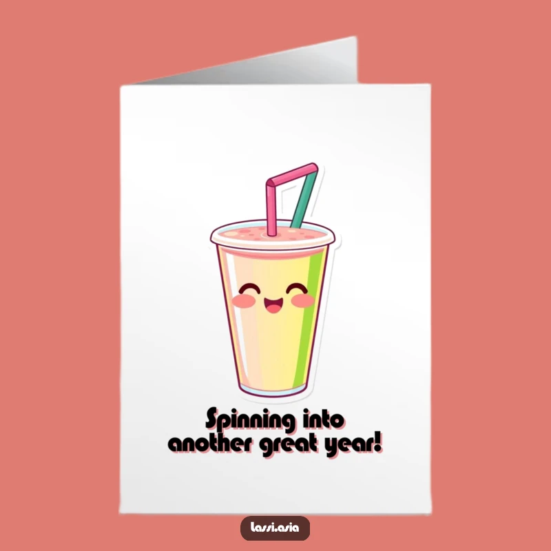Free Printable Smoothie Birthday Card - Spinning Fun Downloadable Gift