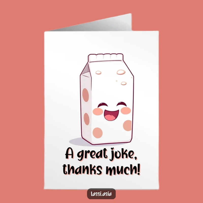 Funny Free Printable Milk Carton Thank You Card - Joke Gift