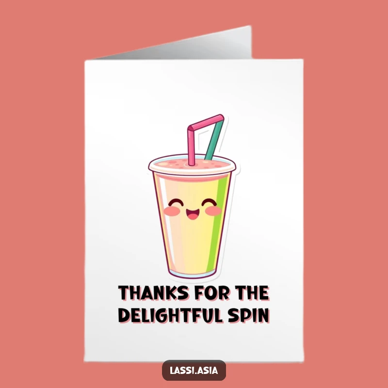 Funny Free Printable Smoothie Thank You Card - Swirling Gratitude Gift
