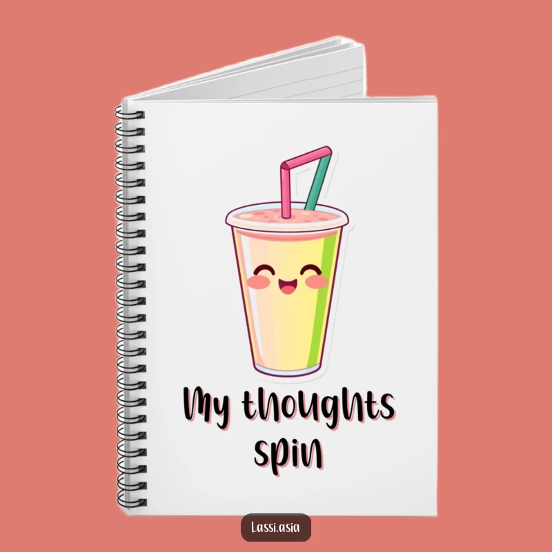 Funny Smoothie Cup Notebook: Jot Down Happy Thoughts, Perfect Funny Gift Notebook
