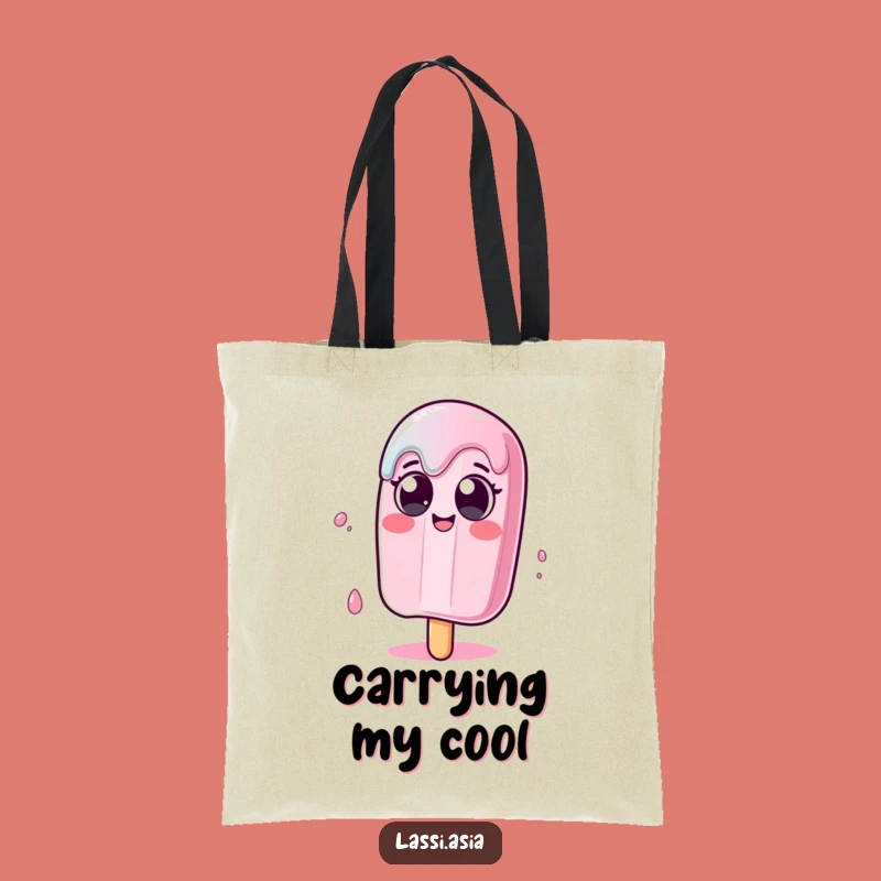 Funny Melting Popsicle Tote Bag - Hilarious Wobble Design for Everyday Errands